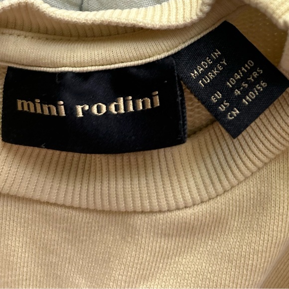 Mini Rodini Cream Ribbed Top - Picture 8 of 8